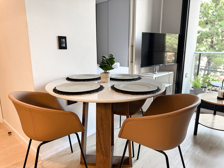 Depto 1 dorm + desayuno, a pasos delSol