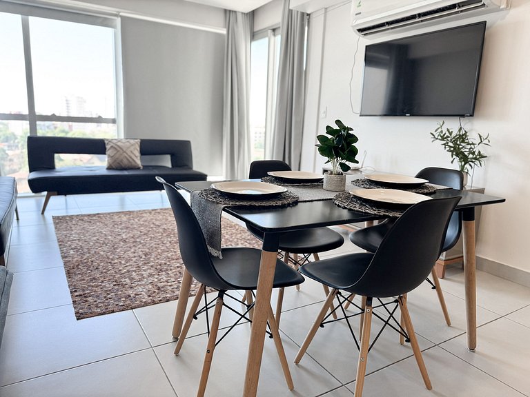 2 hab equipadas junto al Shopping del Sol